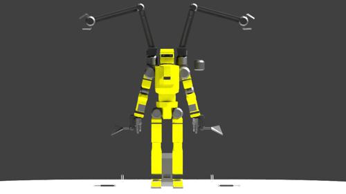 Low Poly Construction Mech -Adjutor