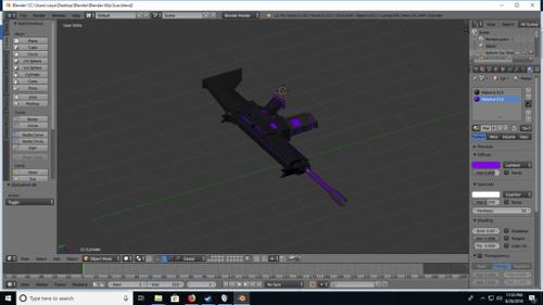 Scifi Rifle Purple