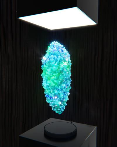 Norther lights trapped inside a crystal