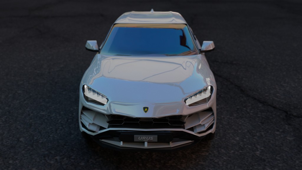 lamborghini urus 2019 free 3d model ( non rigged )