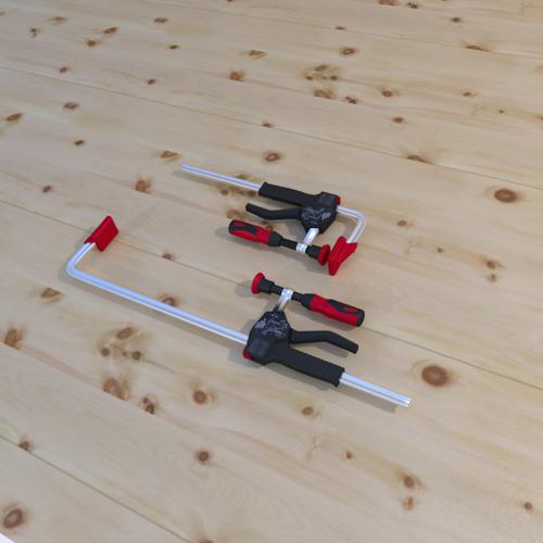 One-handed clamp with 2K plastic handle BESSEY EHZ-2K
