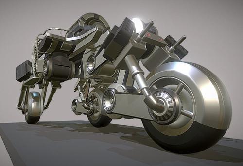 Futuristic Trike High-Poly