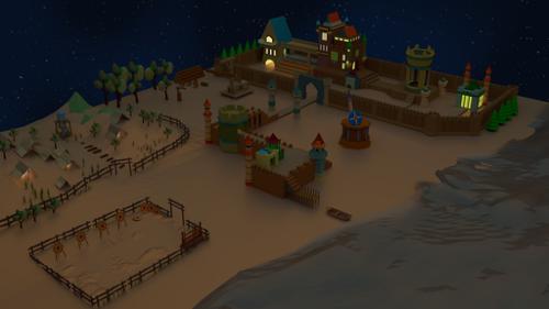 Low Poly castle/kingdom