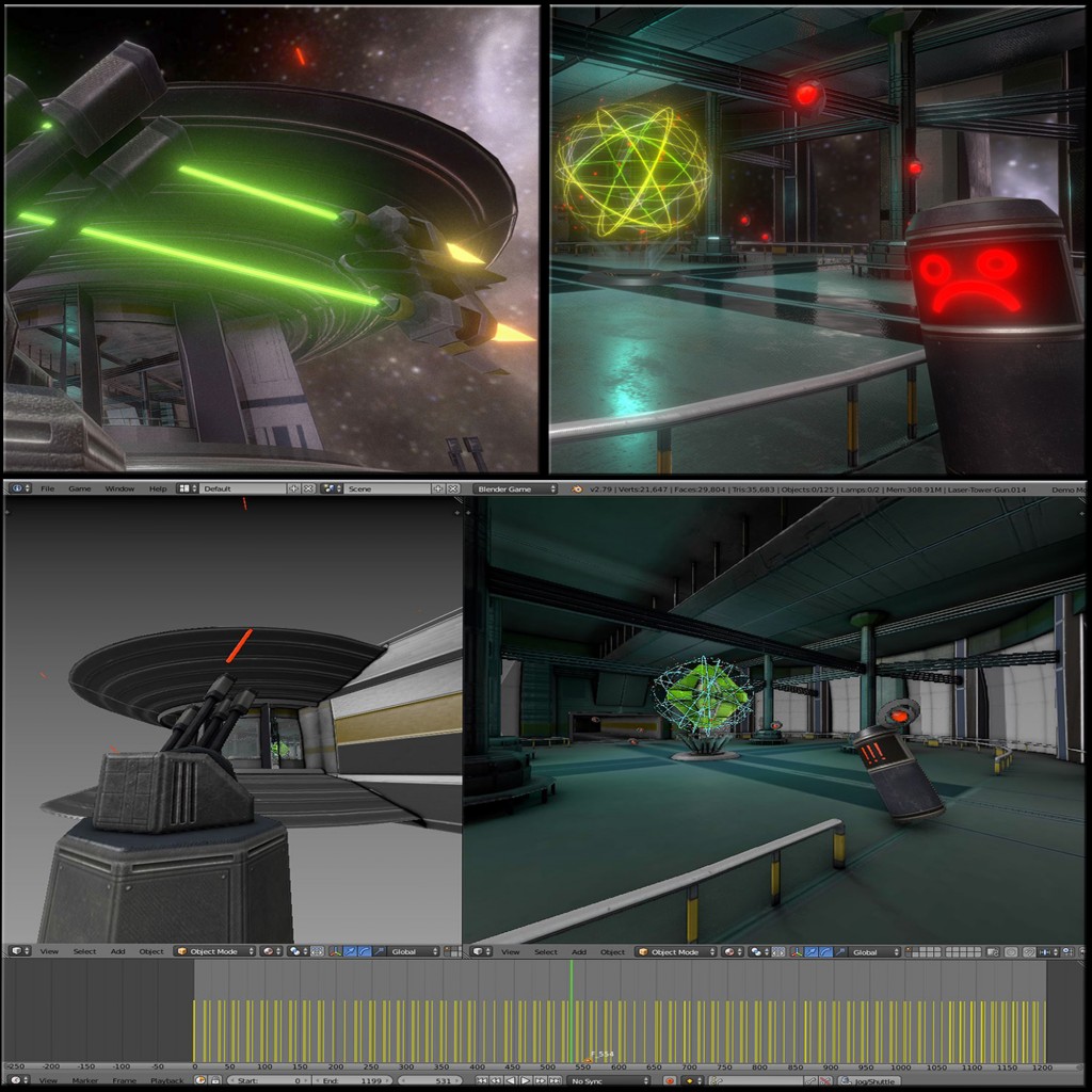 Space Station Scene