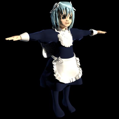 wikipe-tan low poly model