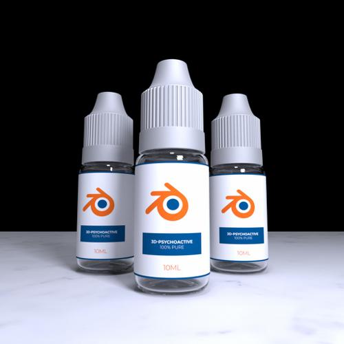 E-Liquid bottles - 3 scenes