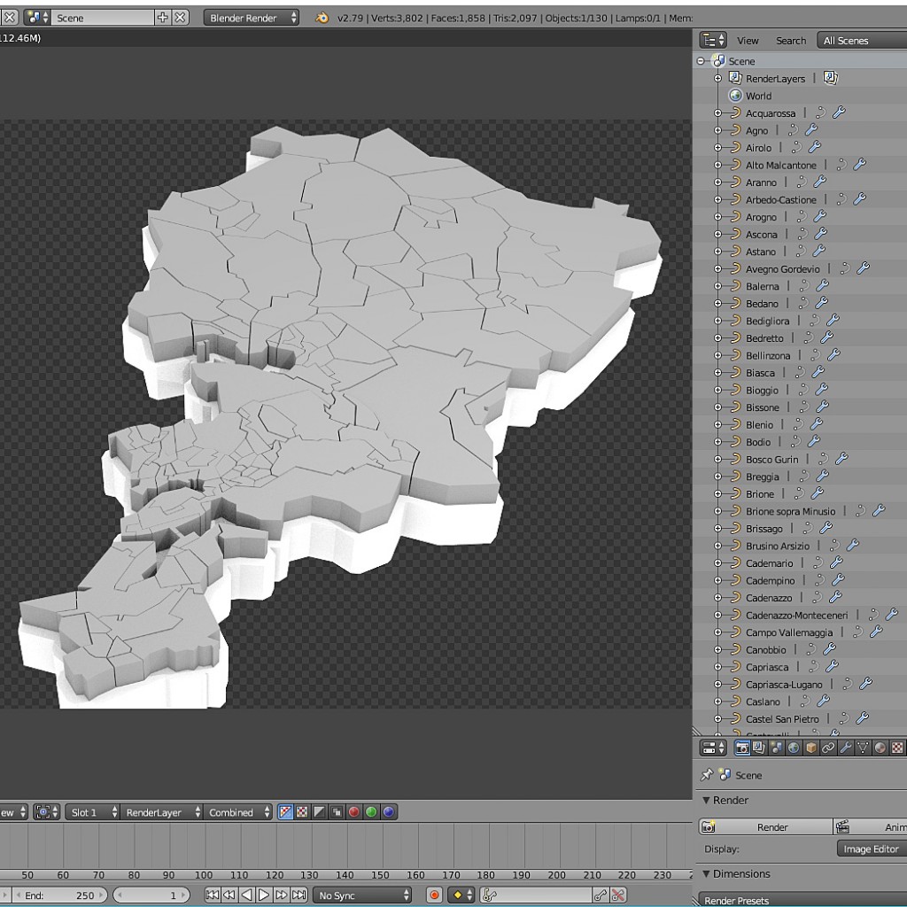 Tessin 3d model