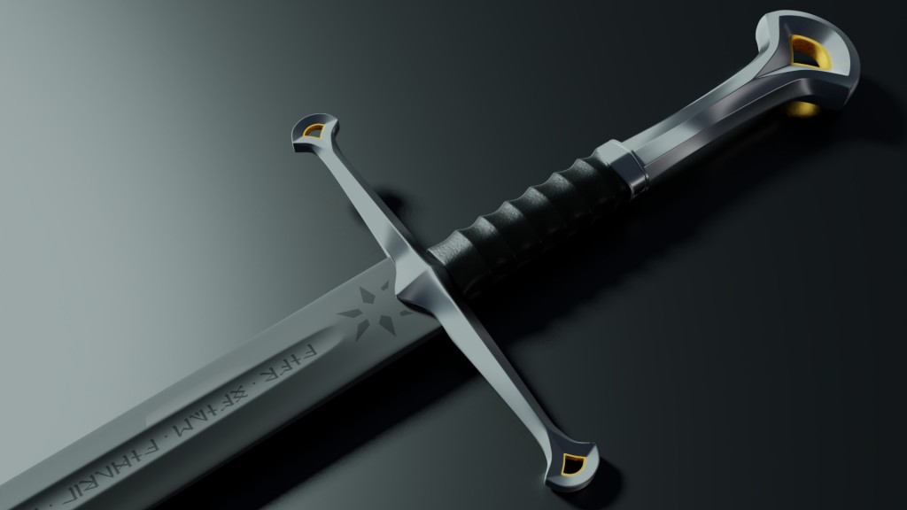Lord Of the Rings movie sword.