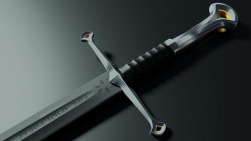 Lord Of the Rings movie sword.