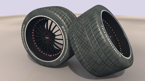 TSW wheel 10x19 with Conti ExtremeContact DWS tyre 255/35 ZR 19