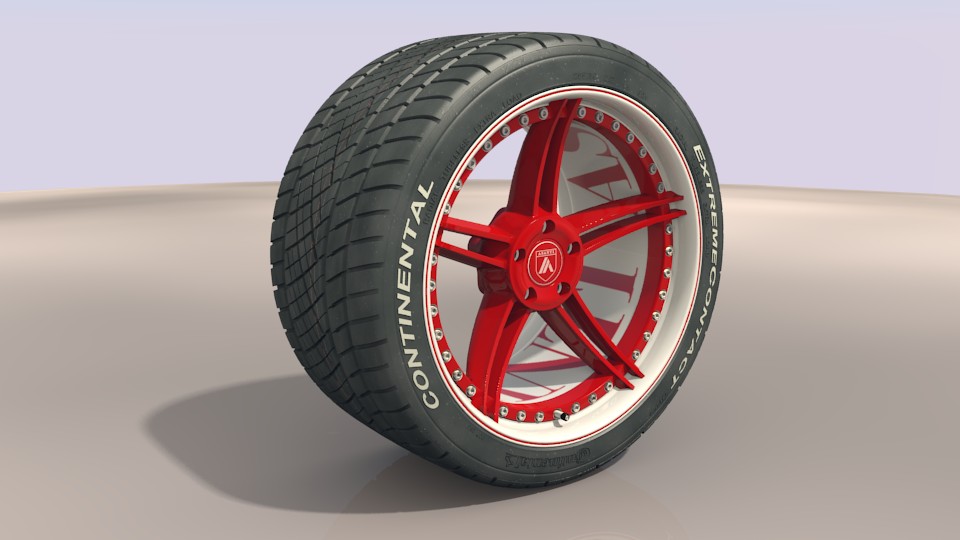 Asanti wheel 10x19 w. Conti ExtremeContact tyre