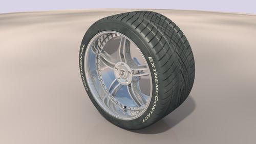 Asanti B1 wheel w. Conti ExtremeContact tyre