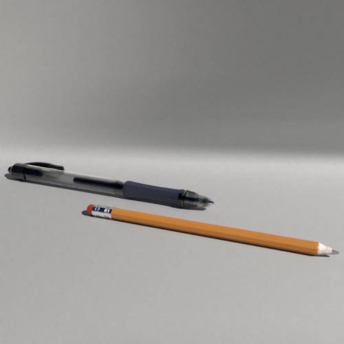 Ballpoint pen and pencil