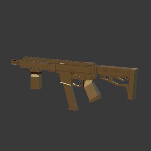 SMG Gun - Lowpoly