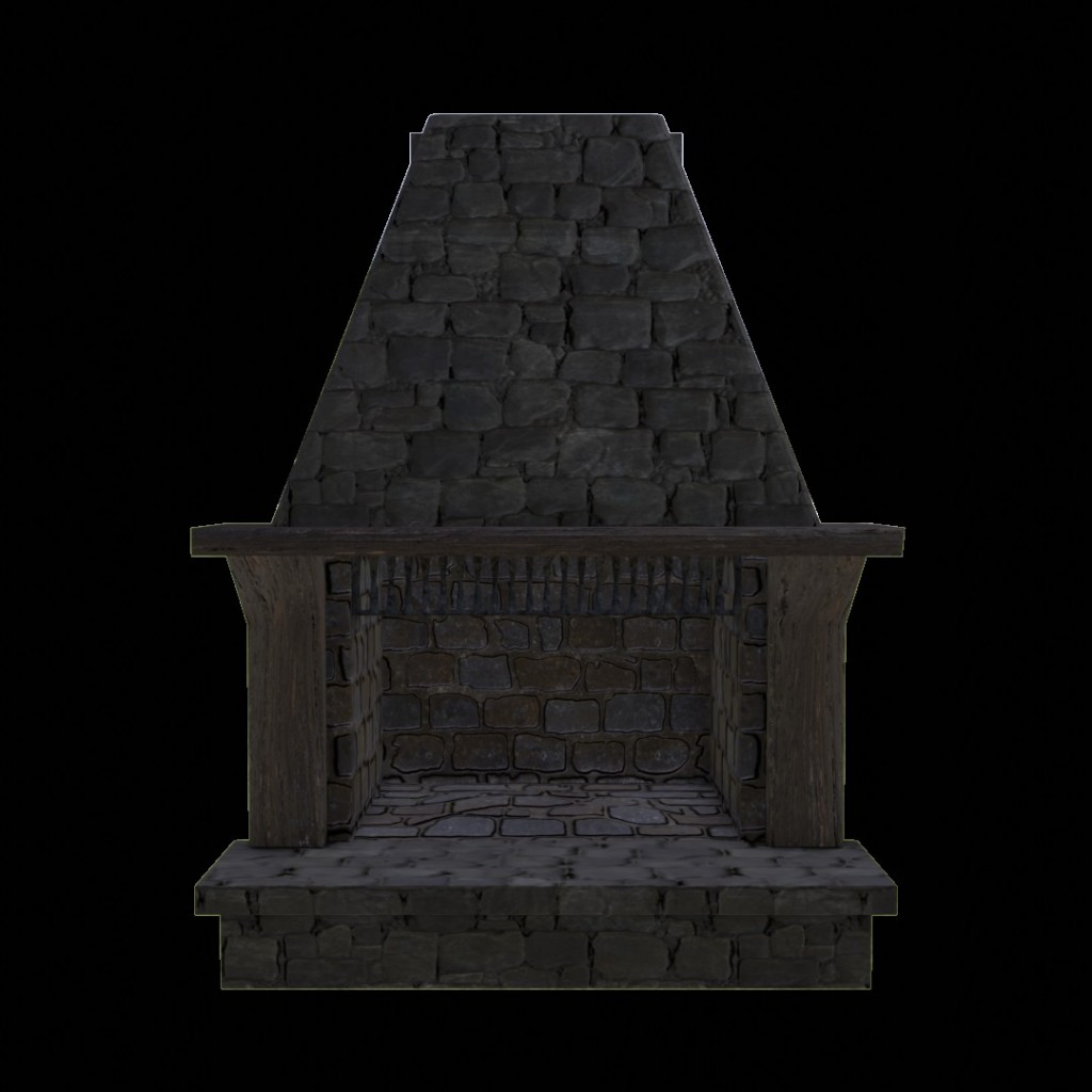 Stone Fireplace