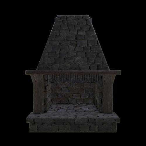 Stone Fireplace