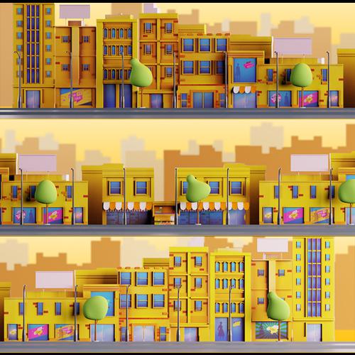 Cartoon city