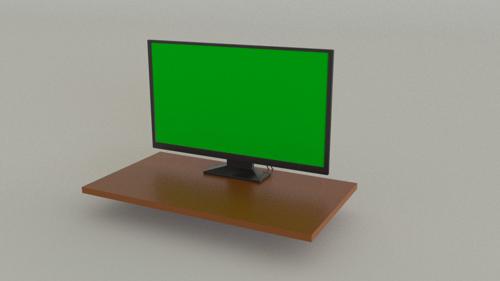 24 in Monitor with Screen and Cords