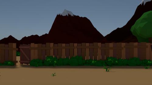 Lowpoly Cliff
