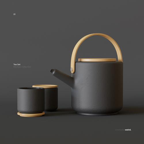 Stelton Theo Teapot Set