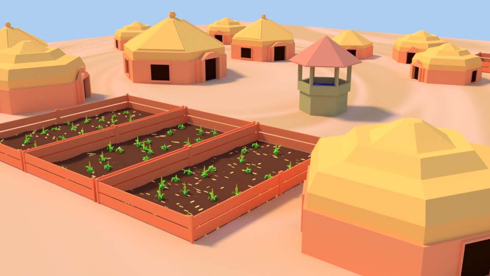 Low-Poly Village