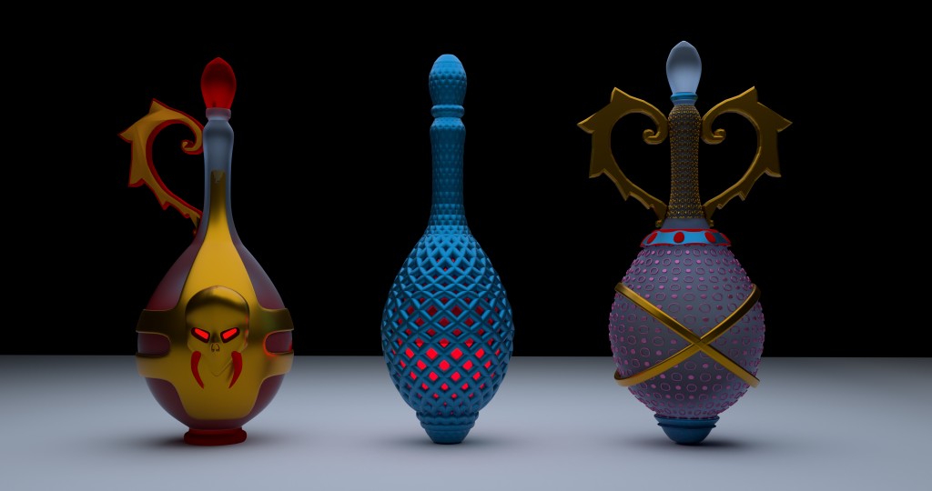Bottle ... Set of potion bottles