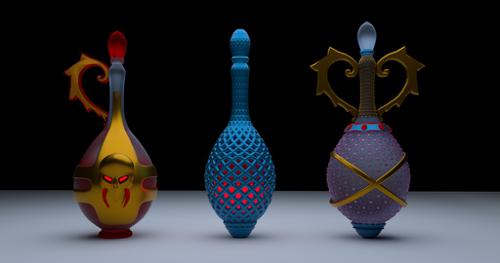 Bottle ... Set of potion bottles