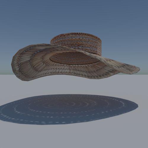 Straw-Hat with 2 Shape-Keys
