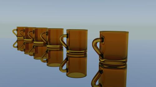 Simple glass cup