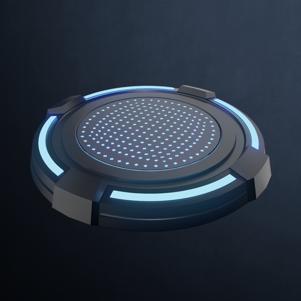 Scifi pedestal turntable