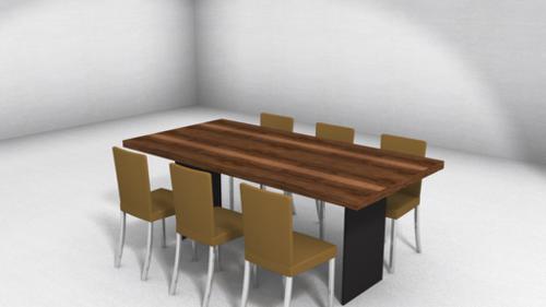 Wood table and chairs