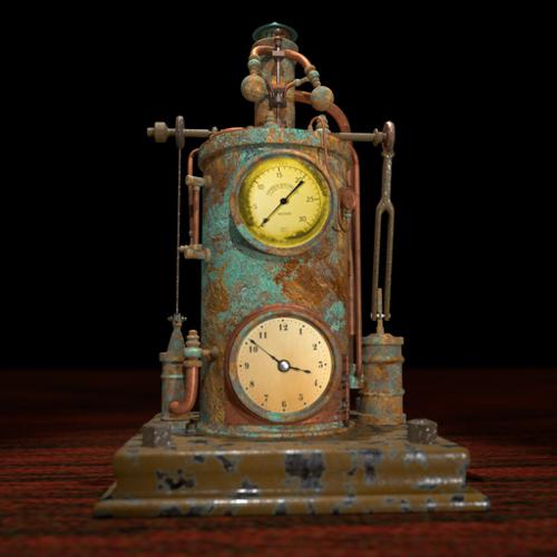 Steam Powered Clock