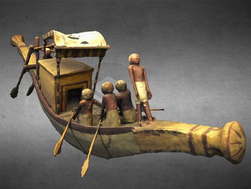 Model funerary barque of Mersou