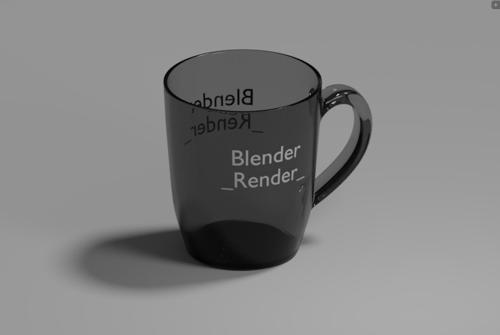 Glossy Cup with a text...