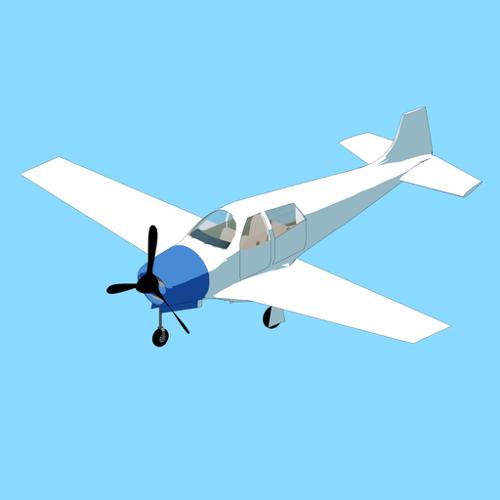 Rigged airplane