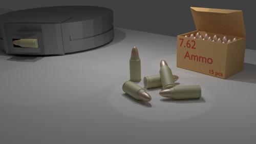 7.62 x 25 mm Bullet