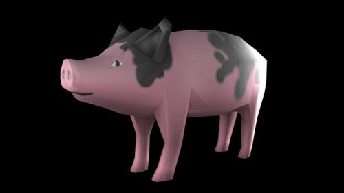 Low Poly Pig