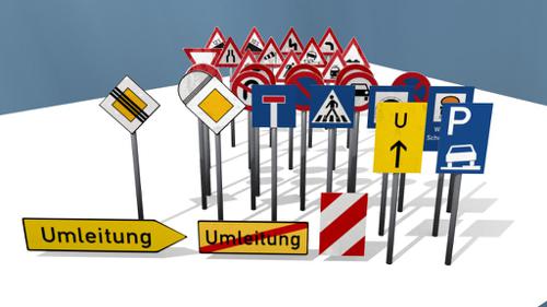 German street signs