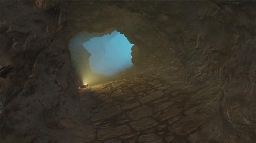 Cave Scene BLENDER 2.8 Beta + Eevee