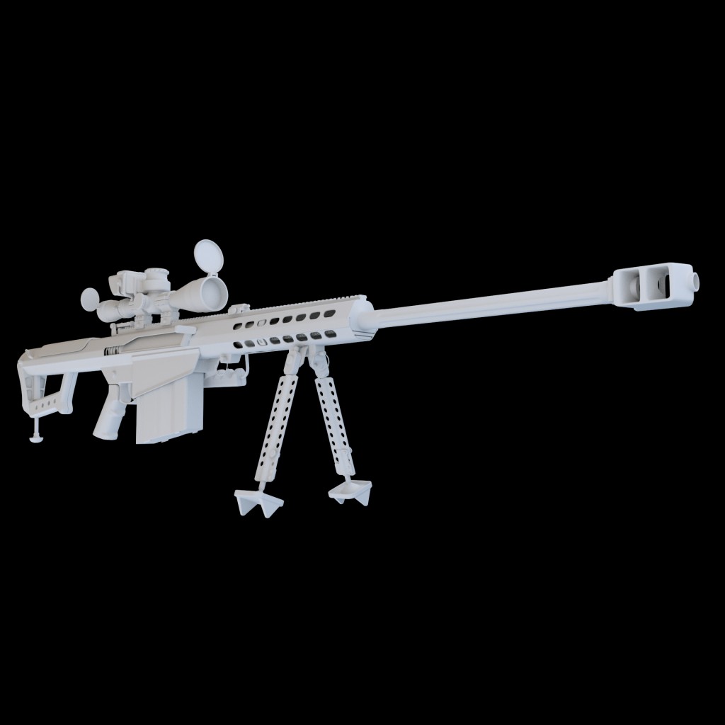 Barrett M82 - highpoly