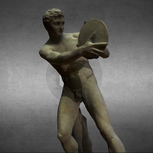 Discus throwing the disc