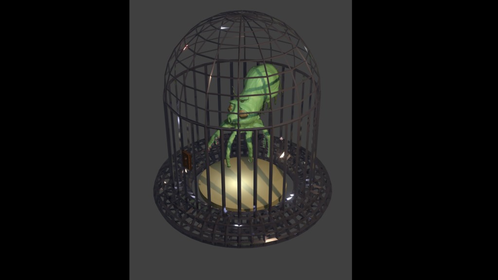 Octopus in Cage