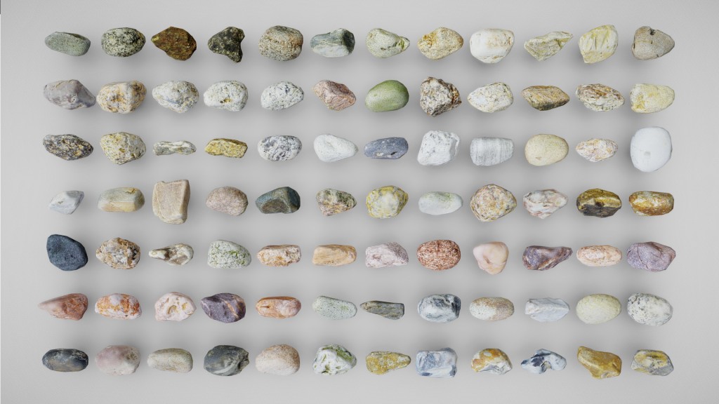 84 lowpoly rocks