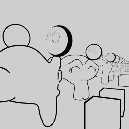 Override Lineart Material 2.8