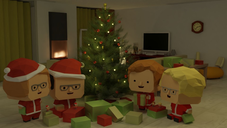 Christmas living room