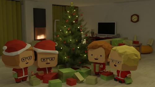 Christmas living room