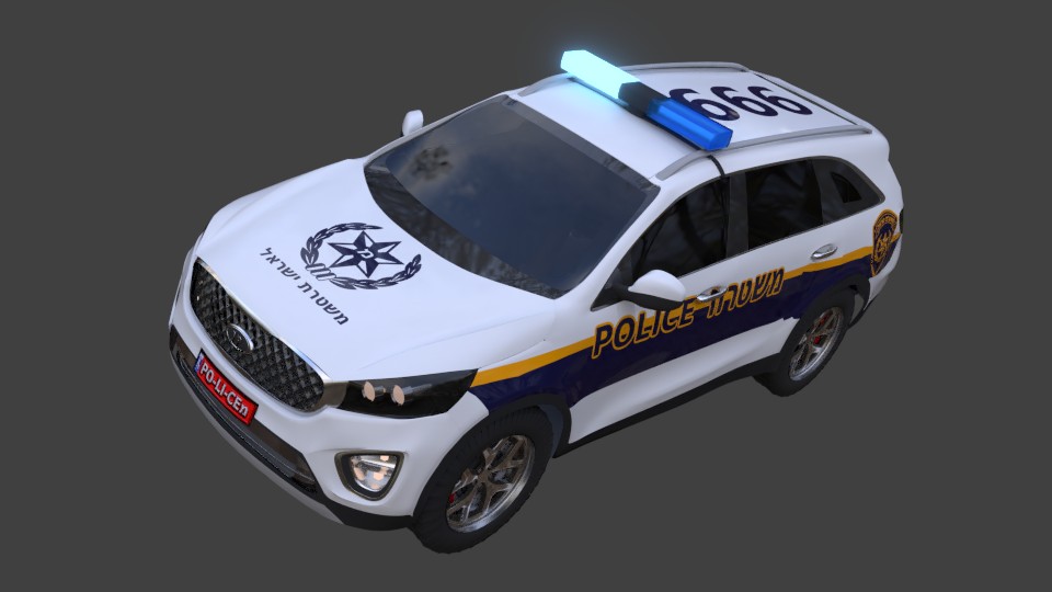 Israelian Police Car