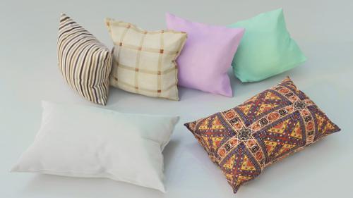 Pillows 3d model Collection