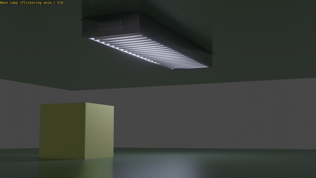 flickering Neon Lamp
