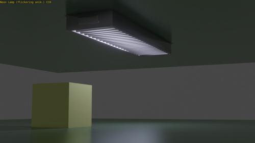 flickering Neon Lamp